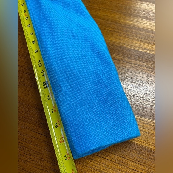 Zara Cropped Textured Double Breasted Blazer Size Small Turquoise - Picture 10 of 11